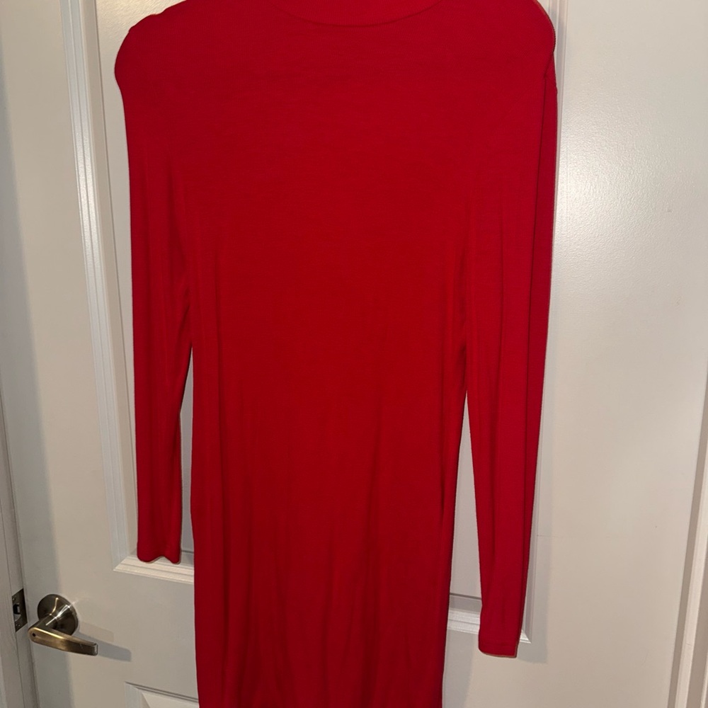 Red Long Sleeve Dress